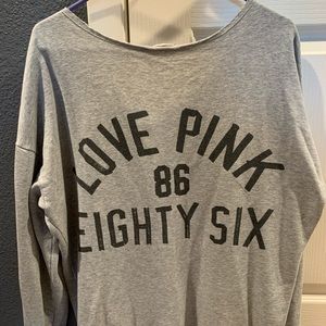 PINK Grey Sweater